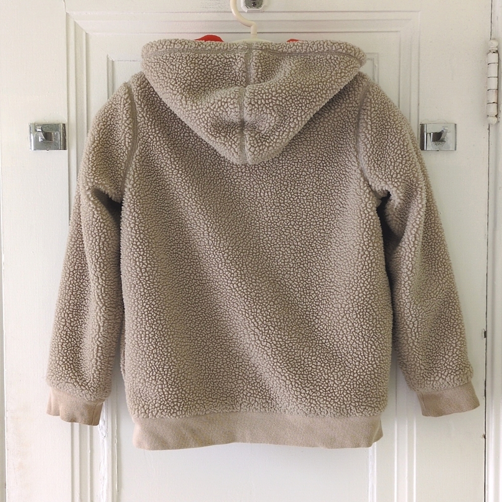 Lands' End Sherpa fleece hooded jacket - Picture 3 of 7
